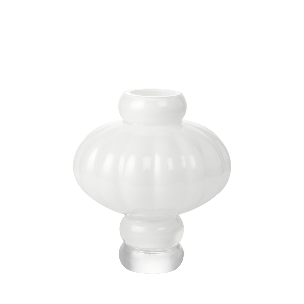 Louise Roe Balloon vase #02, opal white - H:20 cm. - Bahne